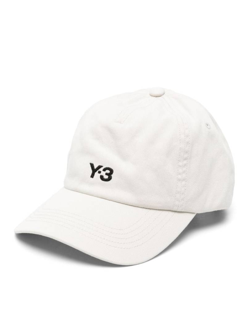 Y-3 Baseballkappe mit Logo-Stickerei - Grau von Y-3