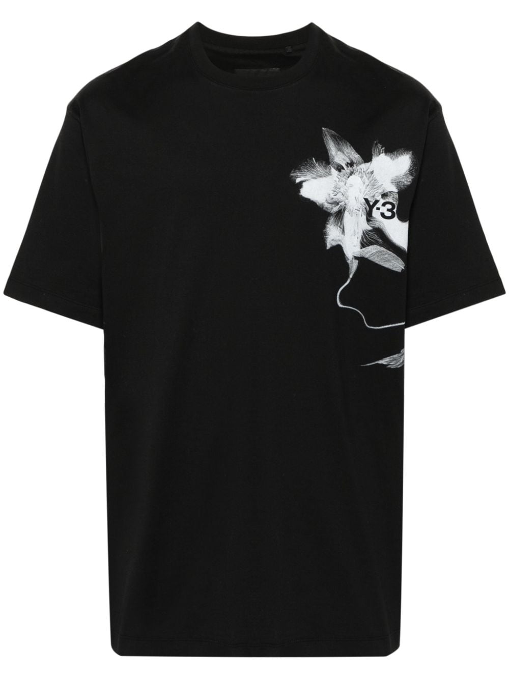 Y-3 T-Shirt mit grafischem Print - Schwarz von Y-3