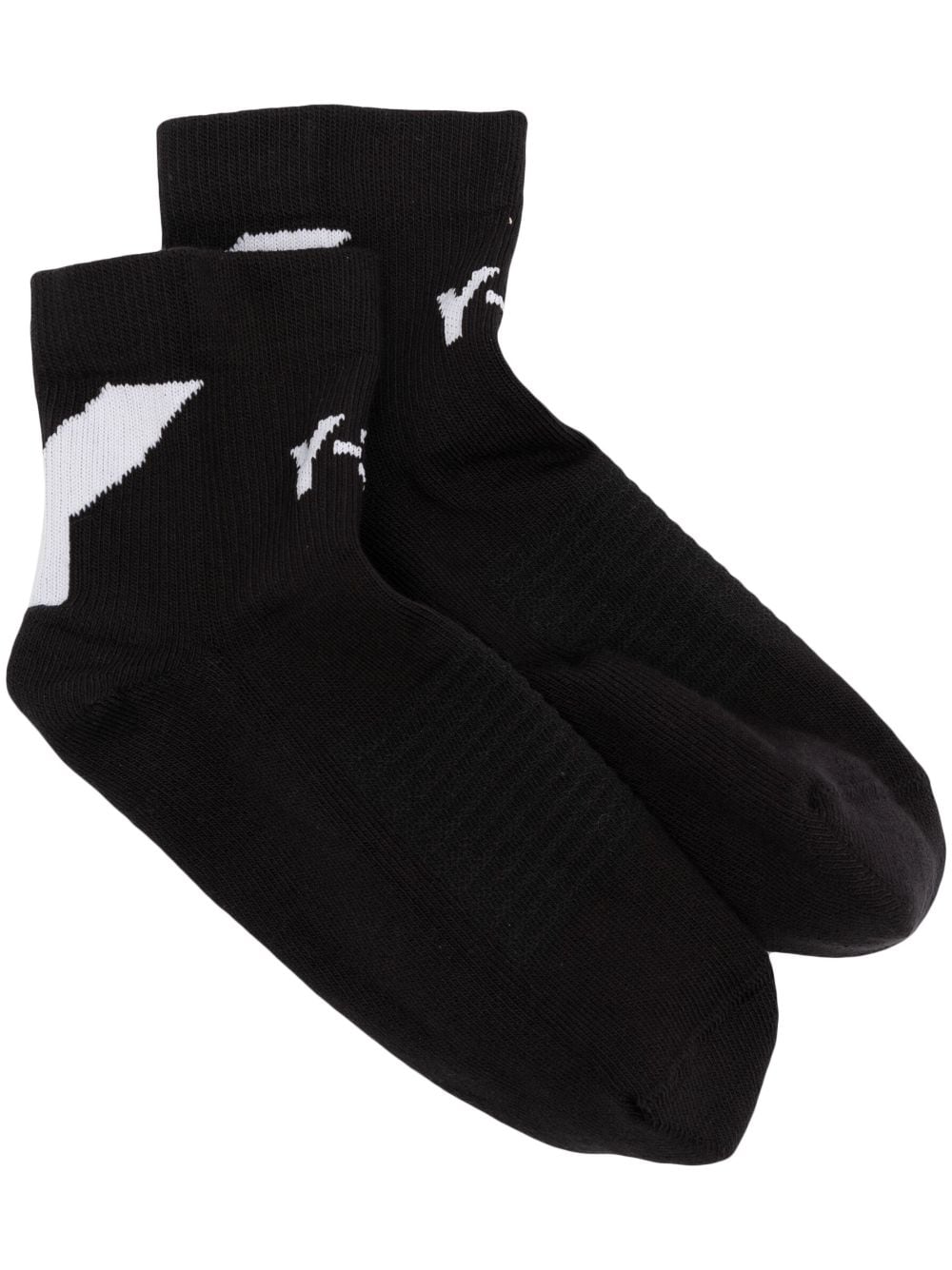 Y-3 Socken mit Intarsien-Logo - Schwarz von Y-3