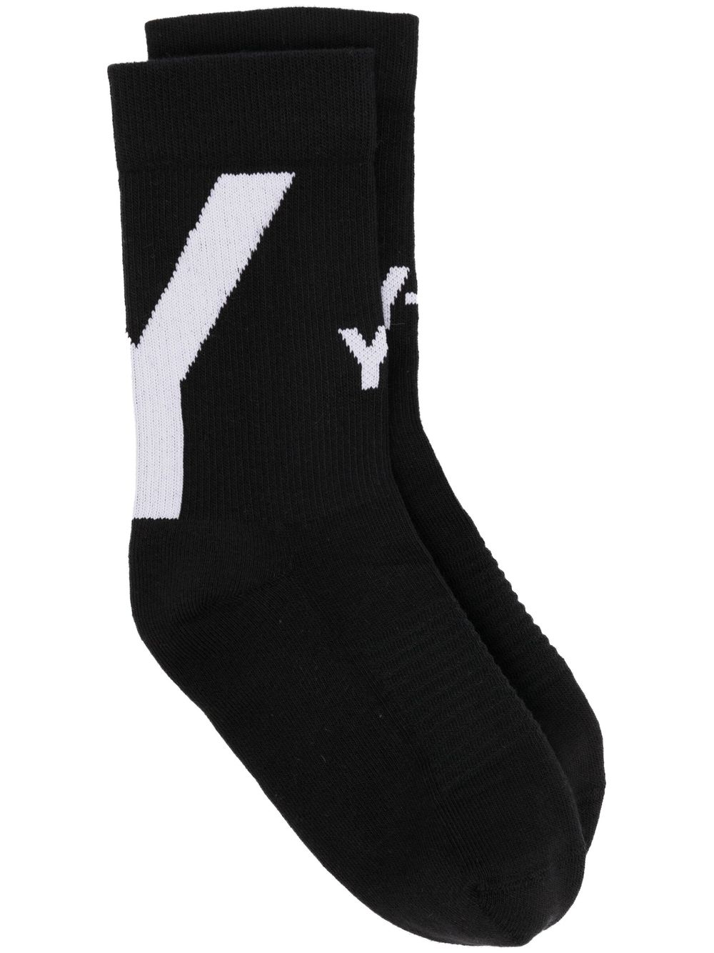 Y-3 Socken mit Intarsien-Logo - Schwarz von Y-3