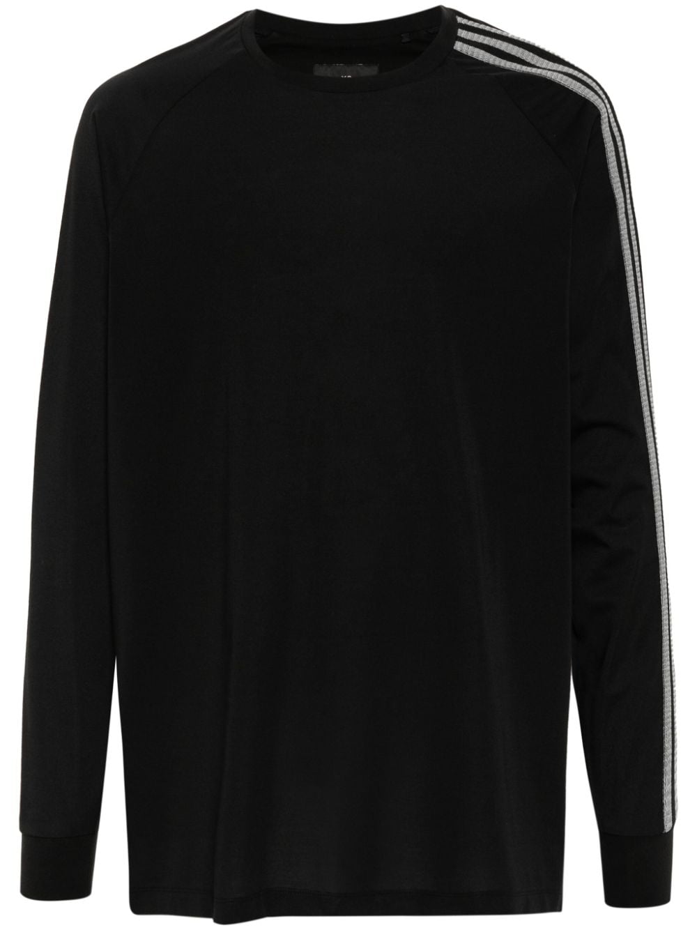 Y-3 Langarmshirt mit Logo-Print - Schwarz von Y-3