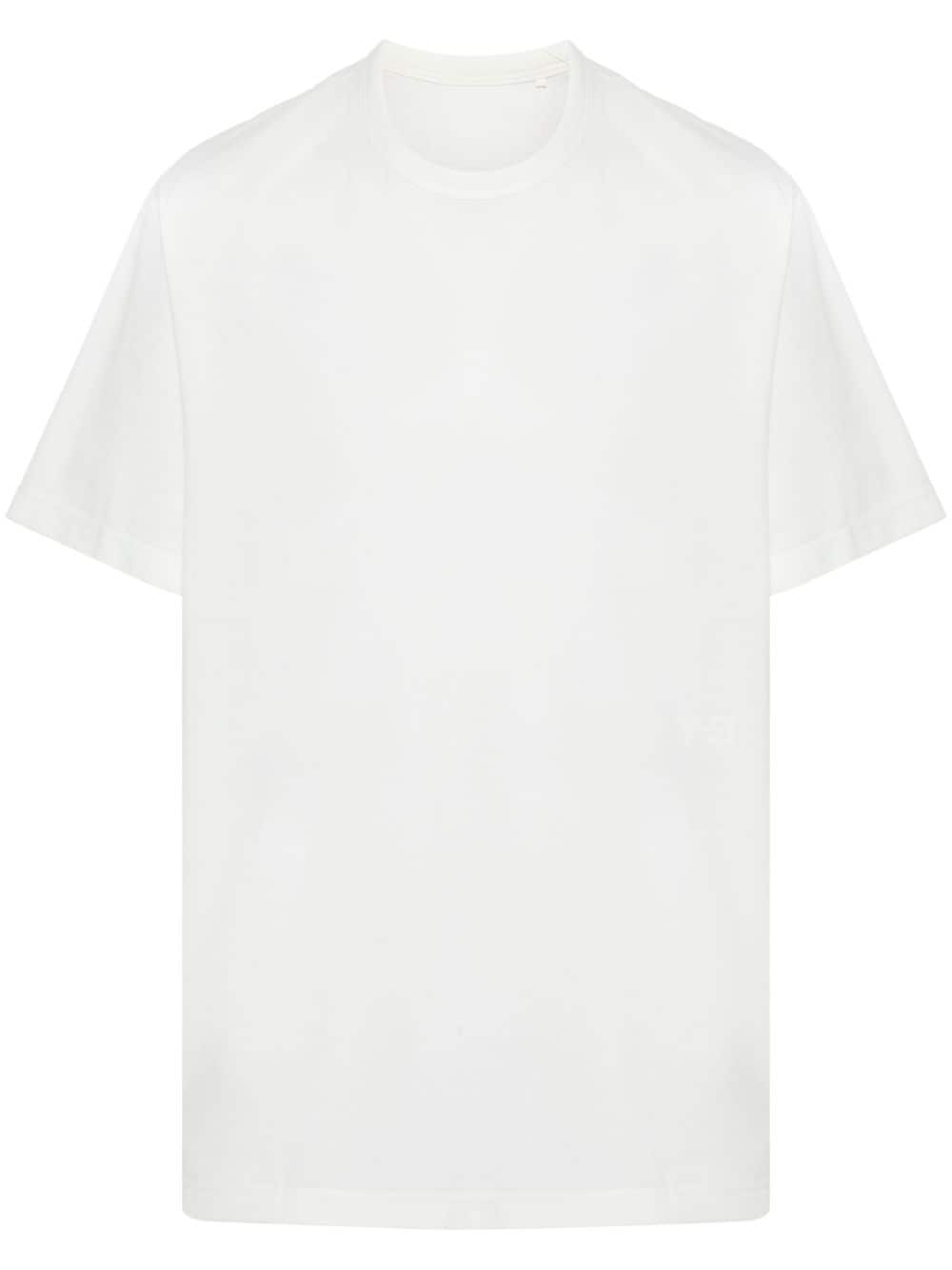 Y-3 T-Shirt mit Logo-Print - Nude von Y-3