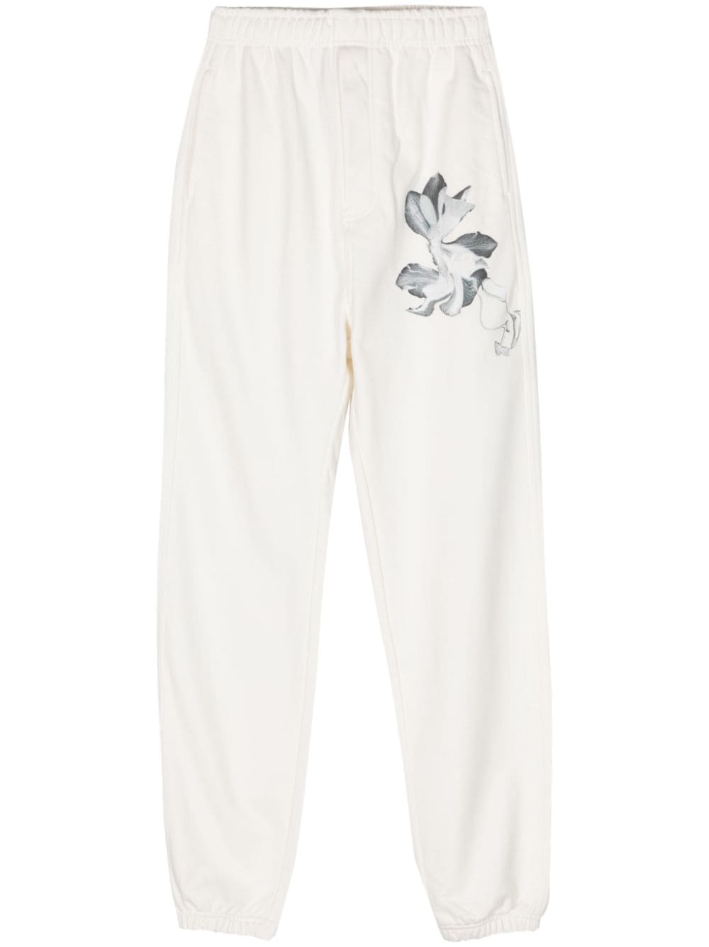Y-3 x Adidas Jogginghose mit Blumen-Print - Weiß von Y-3