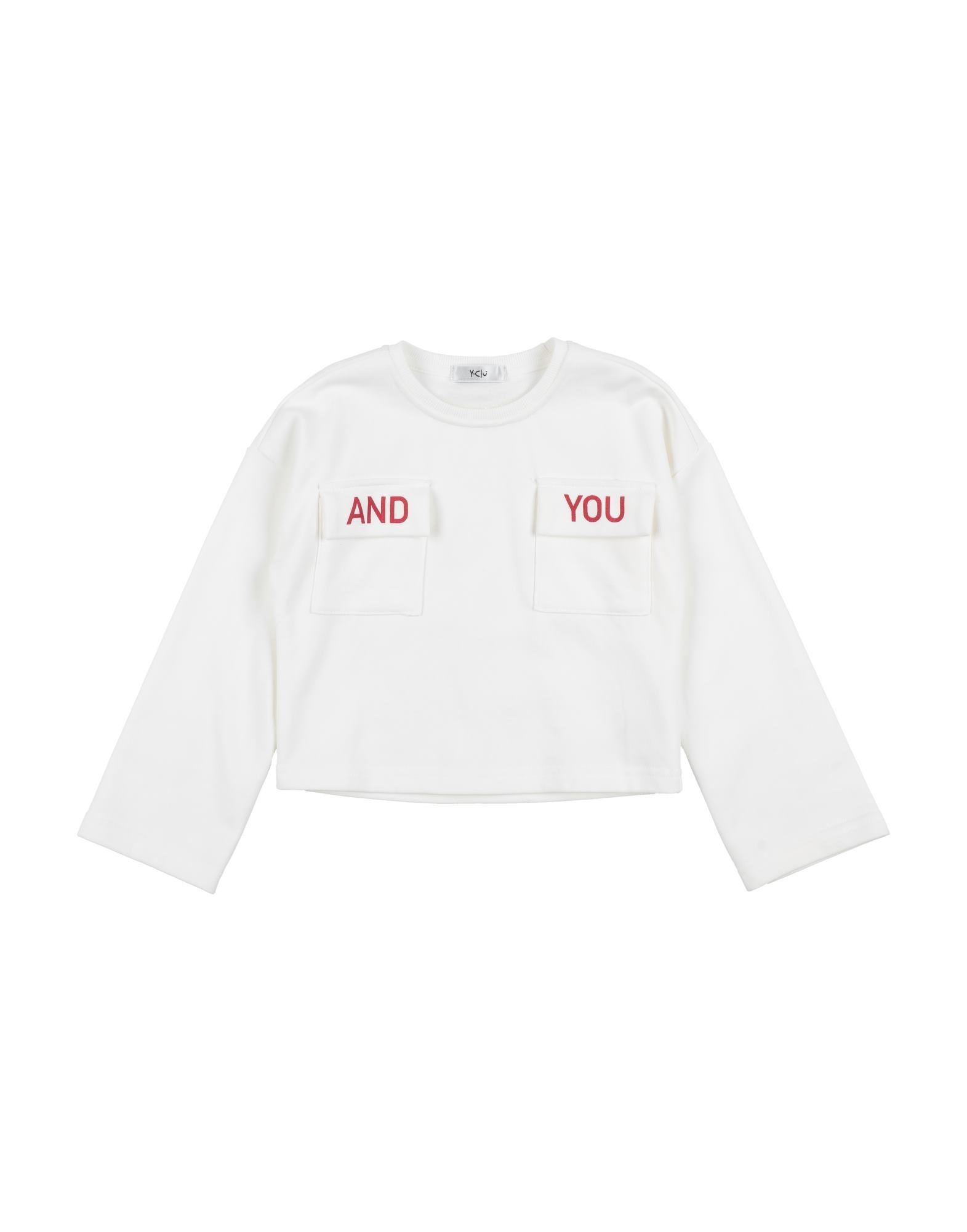 Y-CLÙ Sweatshirt Kinder Weiß von Y-CLÙ