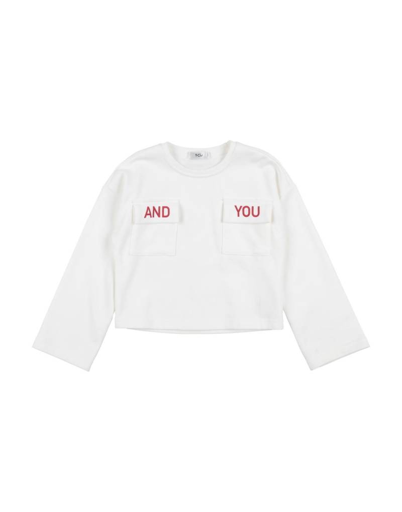 Y-CLÙ Sweatshirt Kinder Weiß von Y-CLÙ