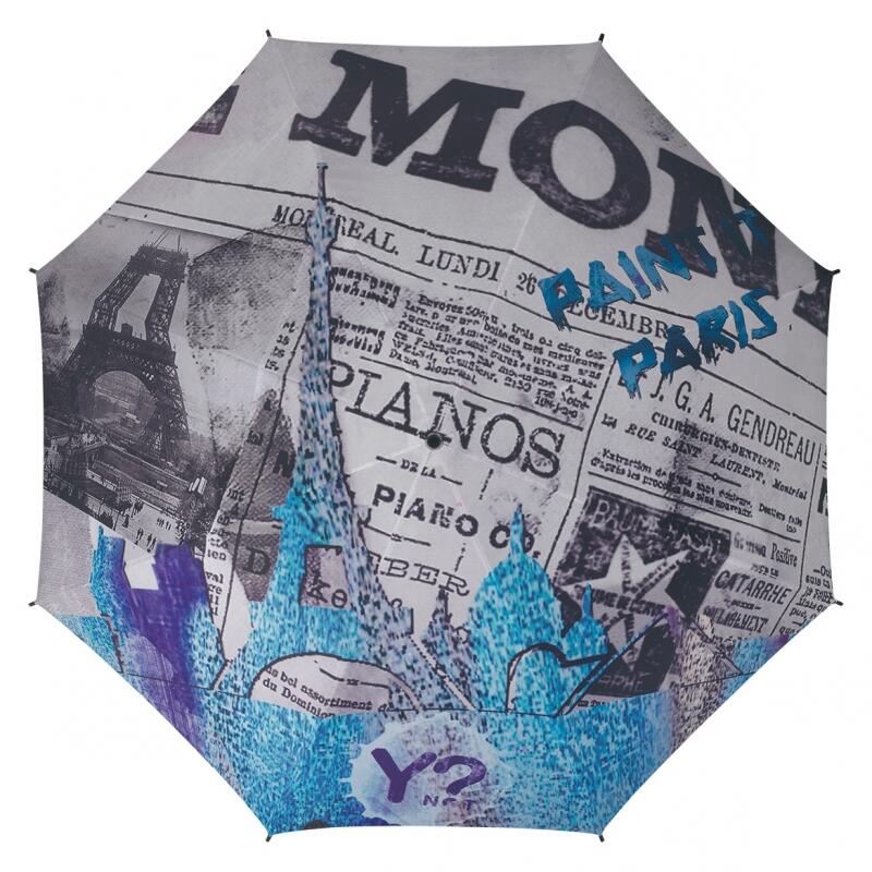 Y NOT - Y NOT Skyline Paris Long AC City Stockschirm Multicolor von Y NOT