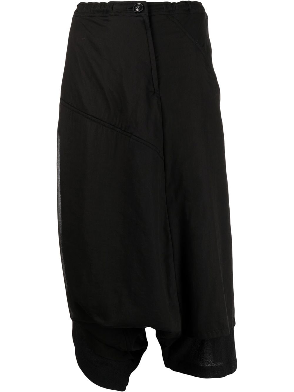 Y's Asymmetrische Cropped-Hose - Schwarz von Y's