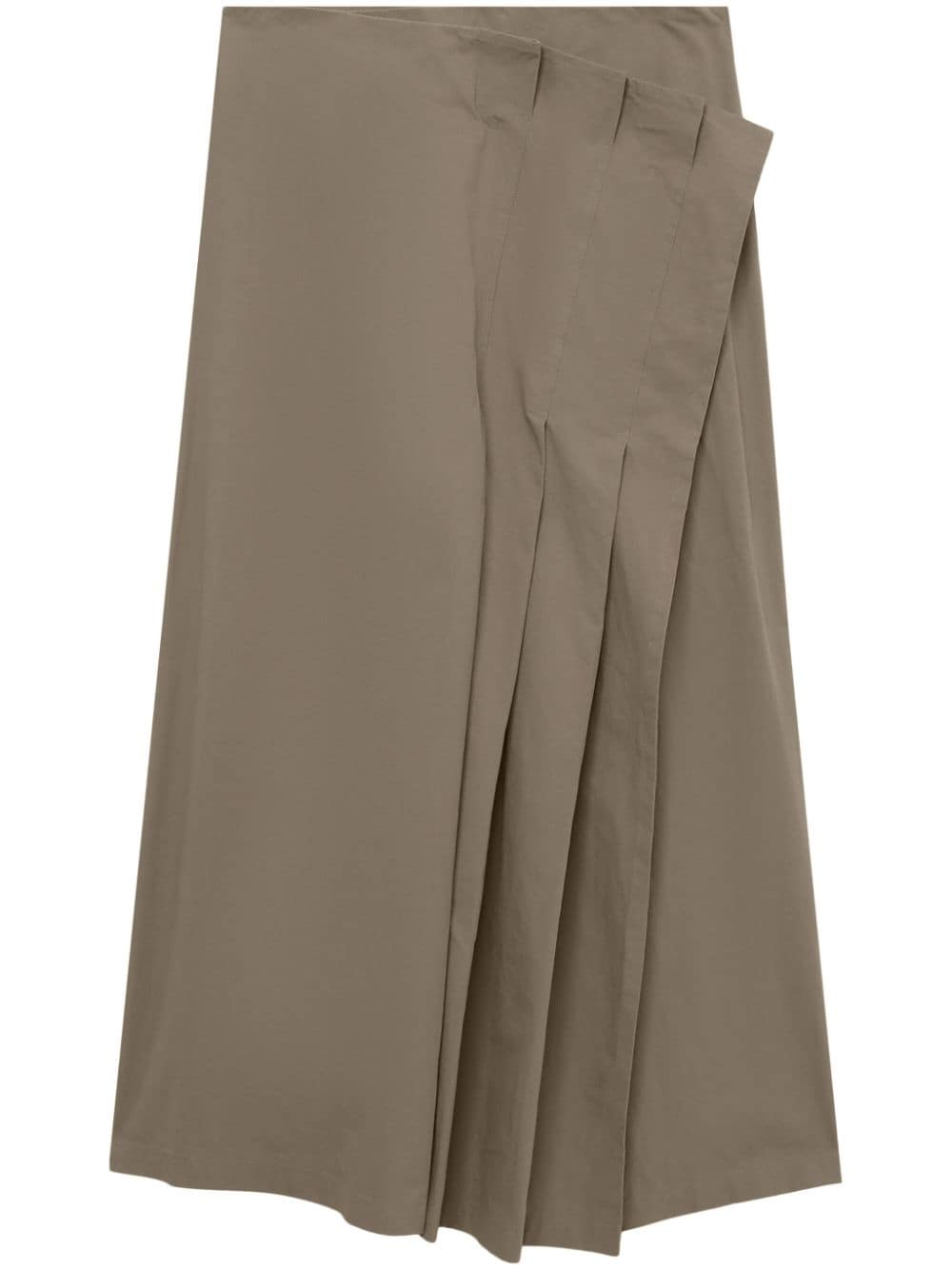 Y's Asymmetrischer Midirock - Nude von Y's