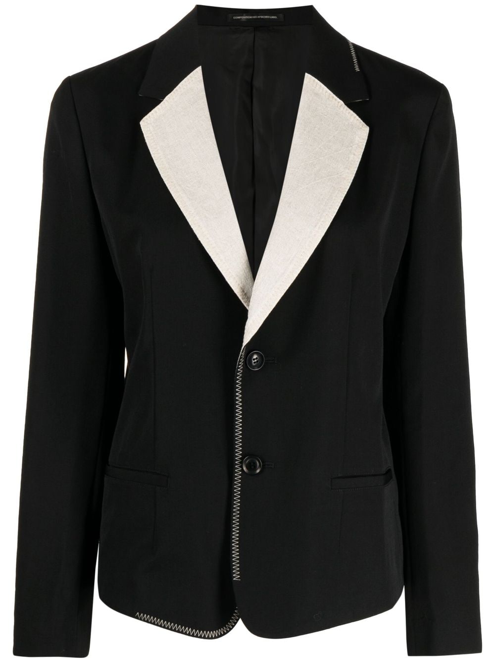 Y's Einreihiger Blazer - Schwarz von Y's