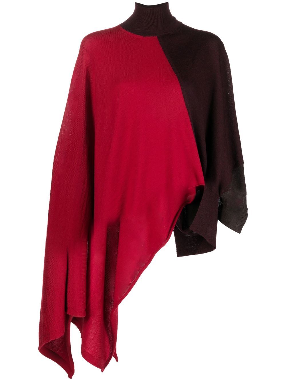 Y's Asymmetrischer Pullover - Rot von Y's