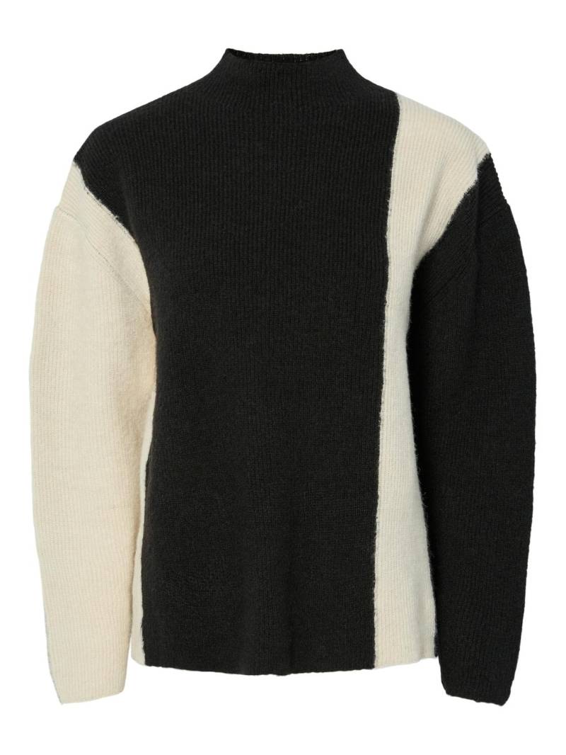 Y.A.S - YASANDREA LS HIGH NECK KNIT PULLOVER S. black - Gr. - L von Y.A.S