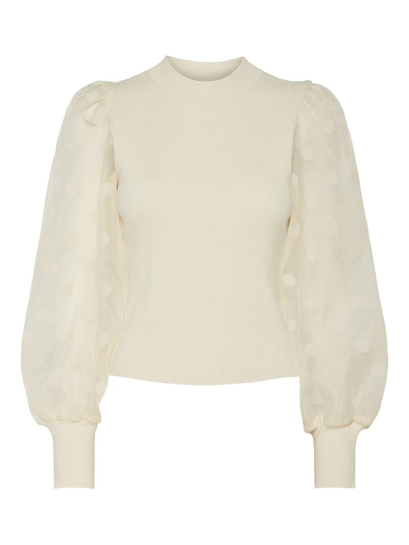 Y.A.S - YASDOTME LS KNIT PULLOVER S. NOOS birch - Gr. - L von Y.A.S