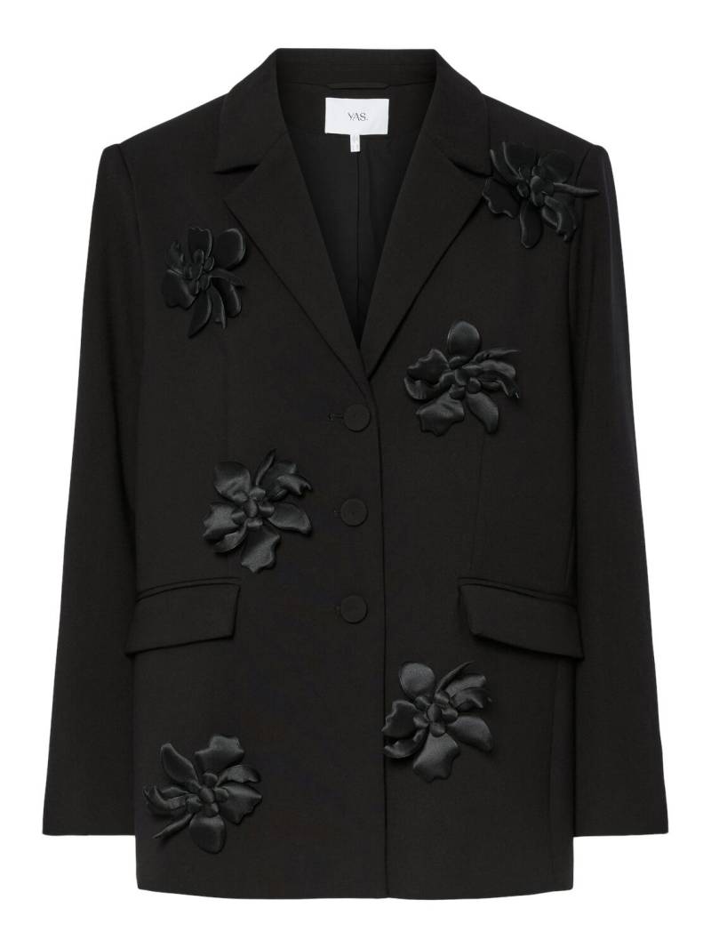 Y.A.S - YASFLISRA FLOWER LS BLAZER - SHOW black - Gr. - 34 von Y.A.S