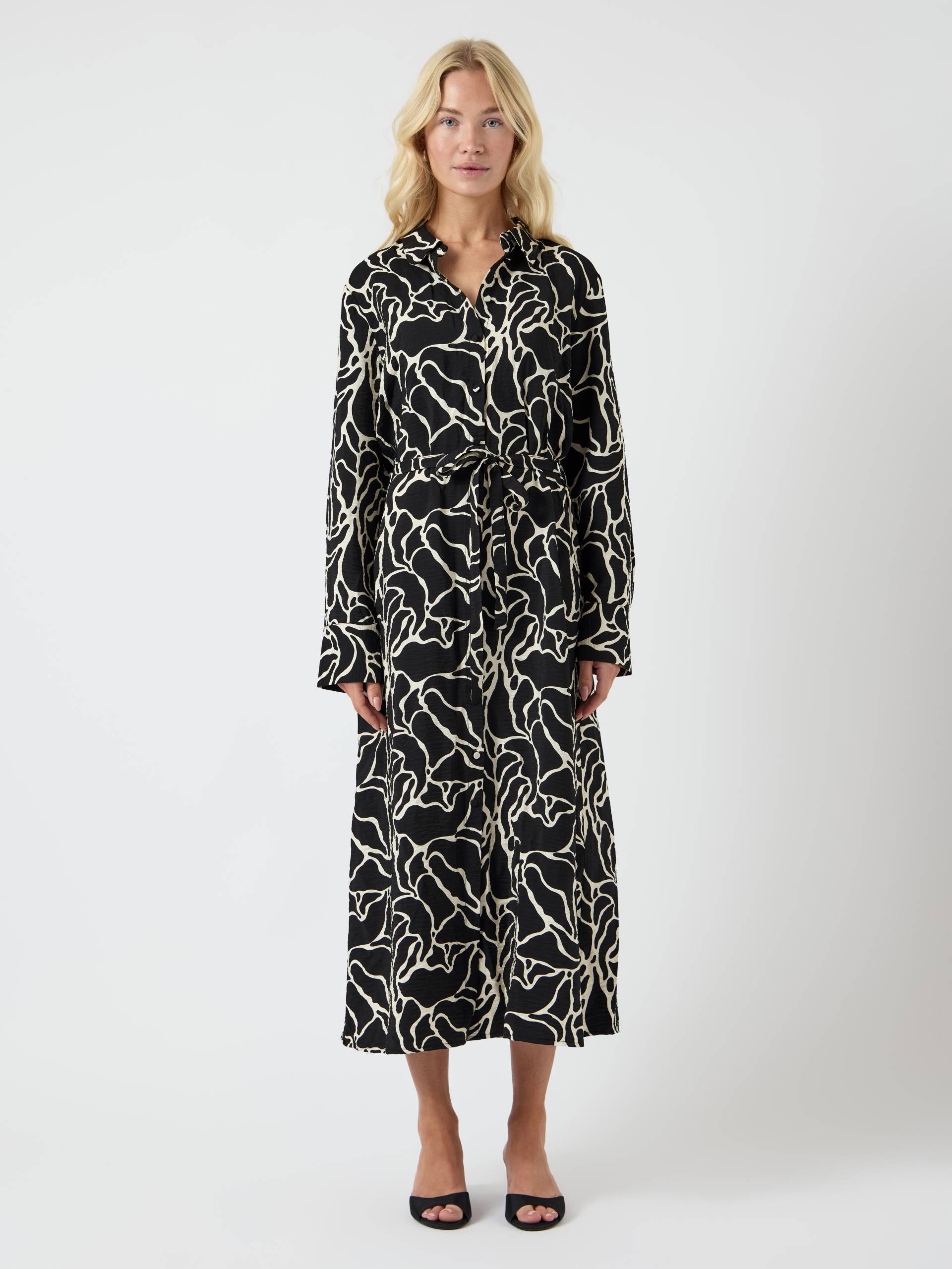 Y.A.S - YASKAYA LS LONG SHIRT DRESS S. NOOS black - Gr. - 36 von Y.A.S