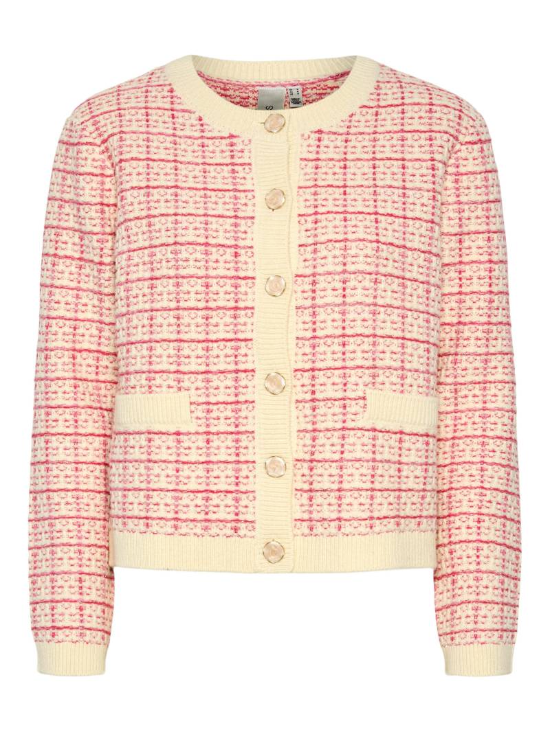 Y.A.S - YASLIVIA LS SHORT KNIT CARDIGAN NOOS birch - Gr. - XS von Y.A.S