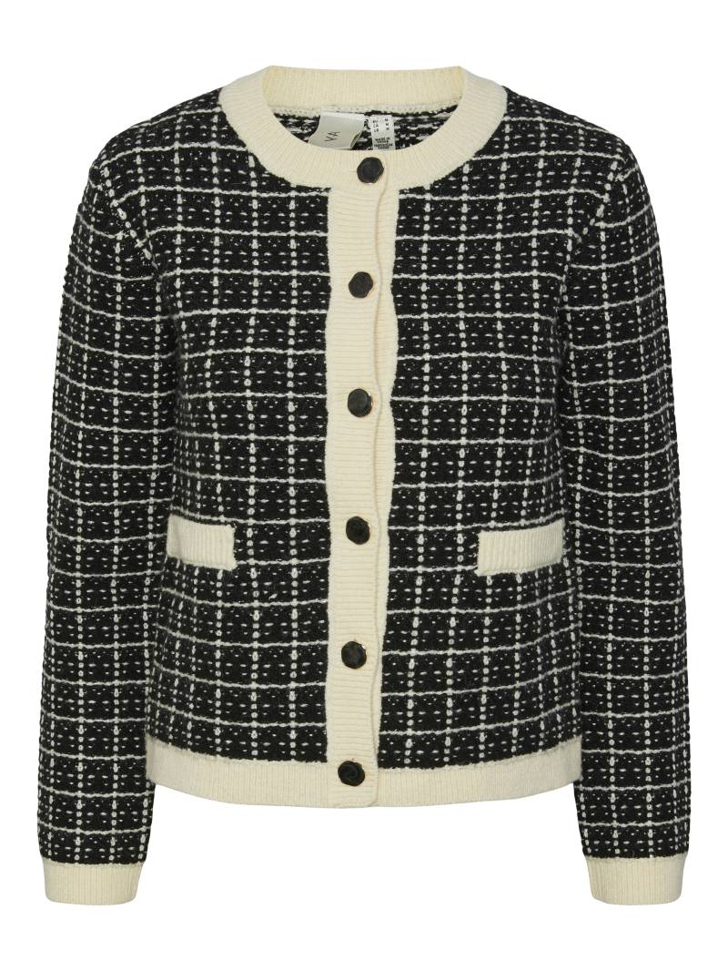 Y.A.S - YASLIVIA LS SHORT KNIT CARDIGAN NOOS black - Gr. - XS von Y.A.S