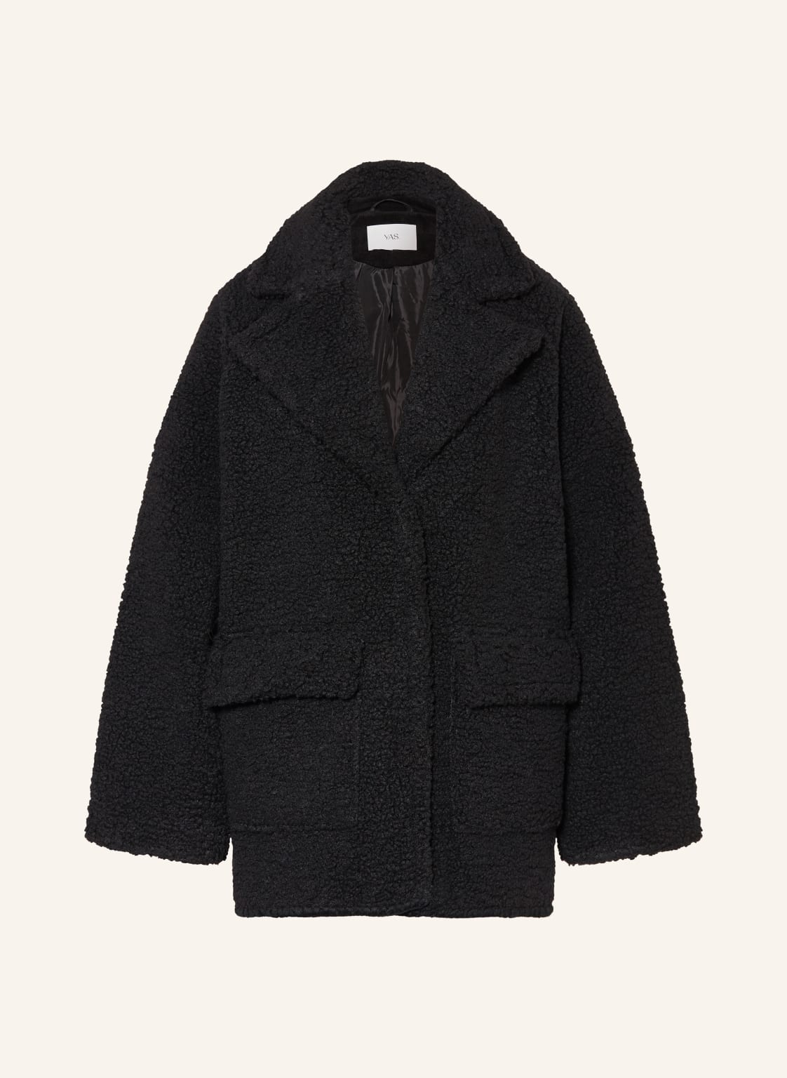 Y.A.S. Teddyfell-Jacke schwarz von Y.A.S.