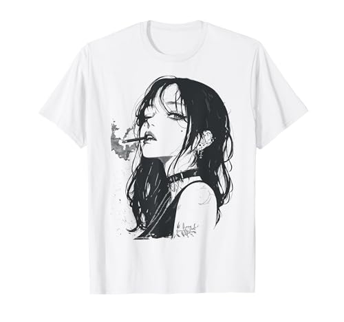 Animal Girl Aesthetic Soft Grunge Waifu Japanisches Mädchen Otaku T-Shirt von Y2K Alt Clothes Grunge Tees For Men & Women