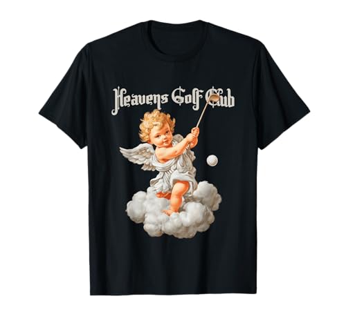 Heaven's Golf Club Lustiger Engel Engel Baby Barock Y2k T-Shirt Heaven's Golf Club Lustiger Engel Engel Baby Barock Y2k T-Shirt von Y2k Fasion Angel Baby Cherub Apparel