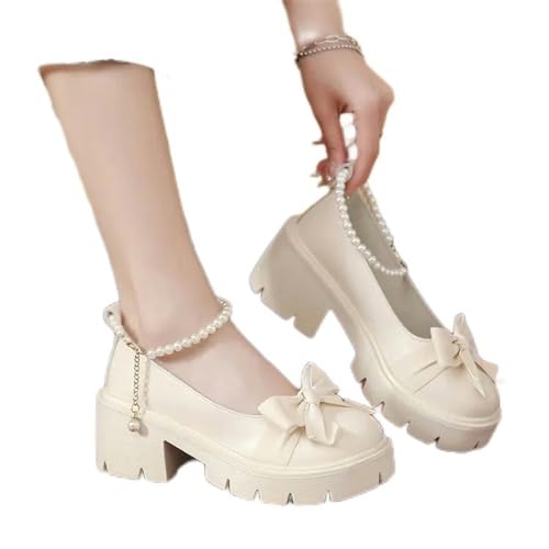 Y6GO9KSP Lolita-Schuhe, Damenschuhe, Retro-Schuhe mit hohen Absätzen und dicken Sohlen, neue Damensandalen von Y6GO9KSP