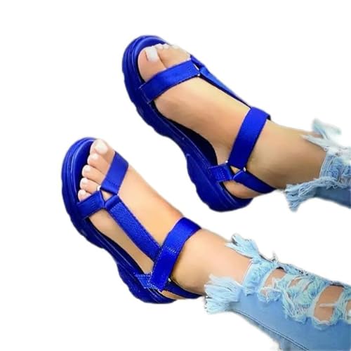 Y6GO9KSP Strandschuhe für Damen, Sommersandalen, mehrfarbige Freizeitschuhe für Damen, modische einfarbige Sandalen, bequeme Damenschuhe von Y6GO9KSP