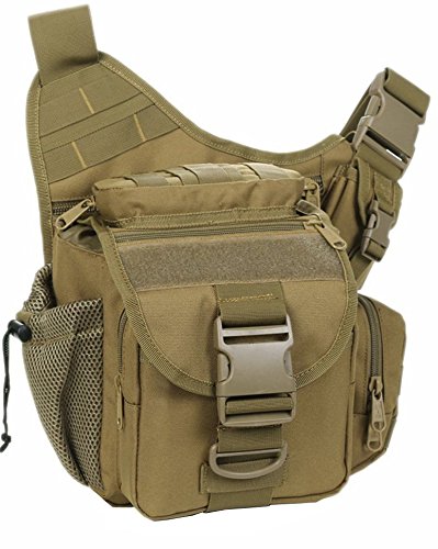 YAAGLE Tarnung satteltasches Paket bauchtasche gürteltasche hüfttasche Umhängetasche Kameratasche Outdoor Schultertasche militärisches satteltasches Paket-braun von YAAGLE