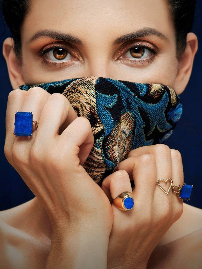 14K Lapis Lazuli Siegelring Frauen Ehering von YAARITJEWELRY