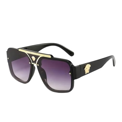 YAAYAGO Damen-Sonnenbrille UV400 Sonnenbrille Für Männer Und Frauen Große Sonnenbrille-B von YAAYAGO