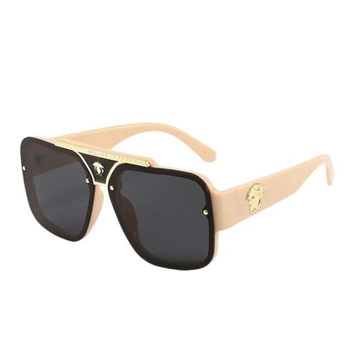 YAAYAGO Damen-Sonnenbrille UV400 Sonnenbrille Für Männer Und Frauen Große Sonnenbrille-D von YAAYAGO