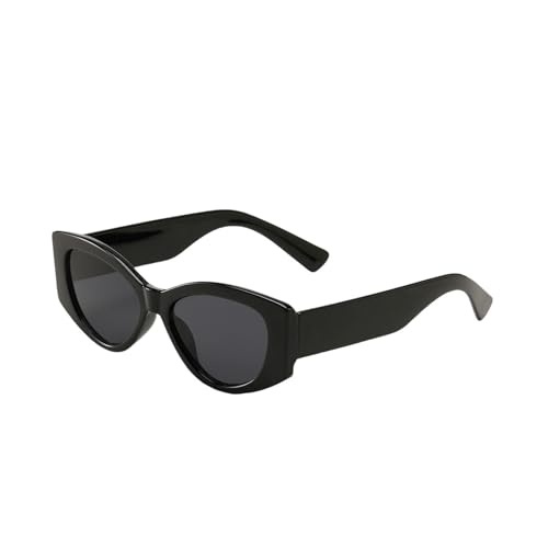 YAAYAGO Sonnenbrille Damen Frauen Schildhahn Katzen Augenbrillen Retro -Männer Sonnenbrille Mode -Sonnenbrille Tragen Sonnenbrillen-Schwarz von YAAYAGO