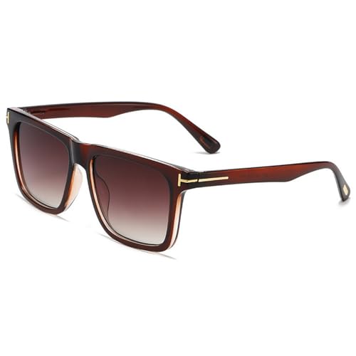 YAAYAGO Sonnenbrille Damen T-Förmige Modische Personalisierte Quadratrahmen Outdoor-Sport-Sonnenbrillen Für Männer Und Frauen-C5-A von YAAYAGO