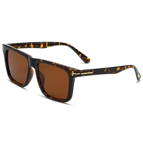 YAAYAGO Sonnenbrille Damen T-Förmige Modische Personalisierte Quadratrahmen Outdoor-Sport-Sonnenbrillen Für Männer Und Frauen-C6-A von YAAYAGO
