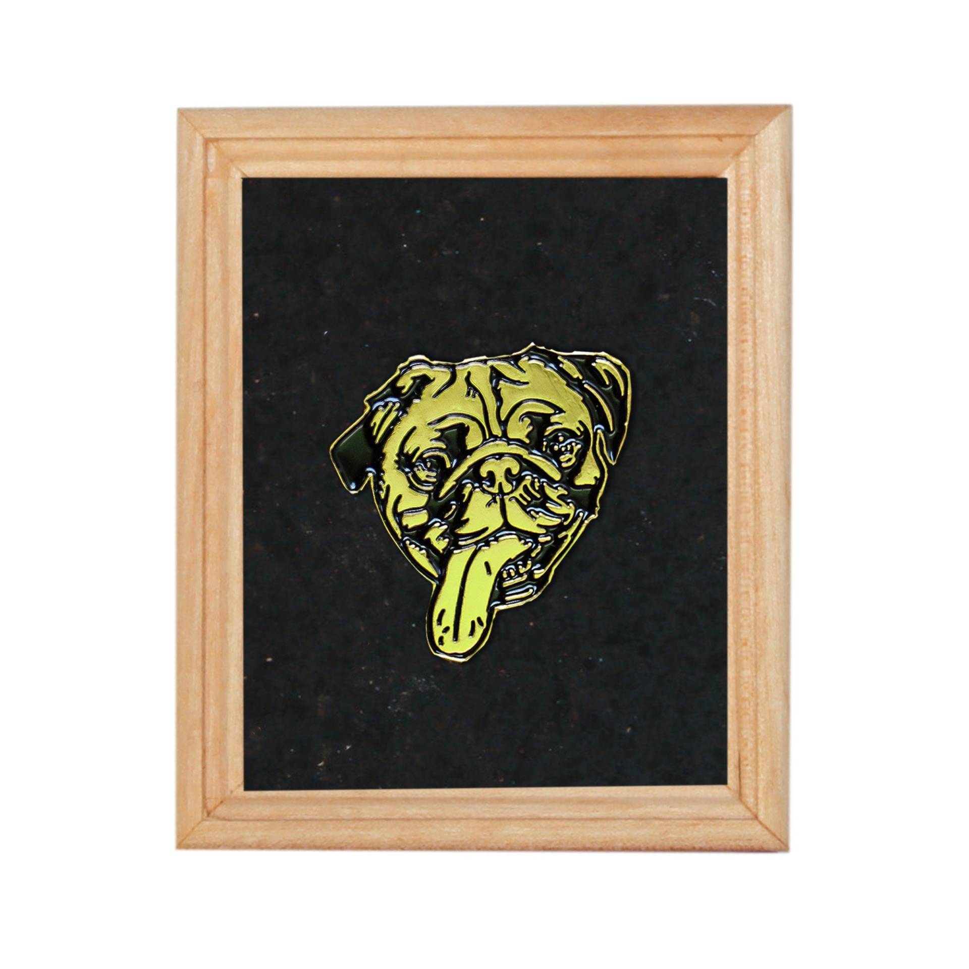 Gold Mops Emaille Pin Hund Anstecknadel Gold Mops Emaille Pin Hund Anstecknadel von YADAYADAYADACO