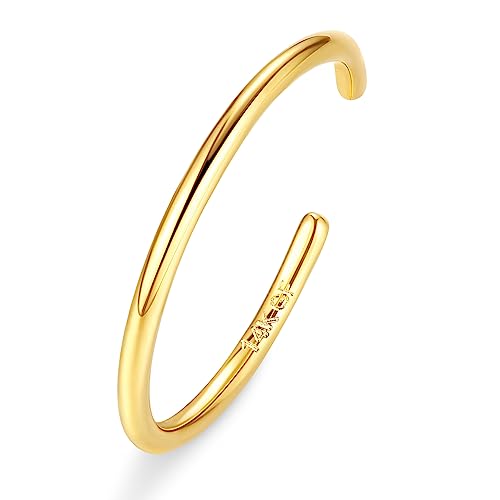 YADOCA 14K Gold Gefüllte Zehenringe für Damen Einstellbare Offene Gold Zehenring Minimalistische Sommer Strand Fußschmuck mit Geschenk-Box 1mm von YADOCA