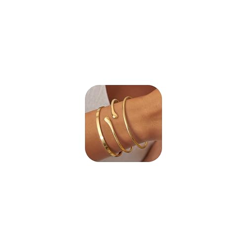 YADOCA Armreif Gold Armband Damen Gold Armband, 3PCS Armband Set,18K Gold Edelstahl Armkette Gold Damen Armbänder Damen Schmuck, Silber Armreif Dame, Valentinstag für Sie Frauen YADOCA Armreif Gold Armband Damen Gold Armband, 3PCS Armband Set,18K Gold Edelstahl Armkette Gold Damen Armbänder Damen Schmuck, Silber Armreif Dame, Valentinstag für Sie Frauen von YADOCA