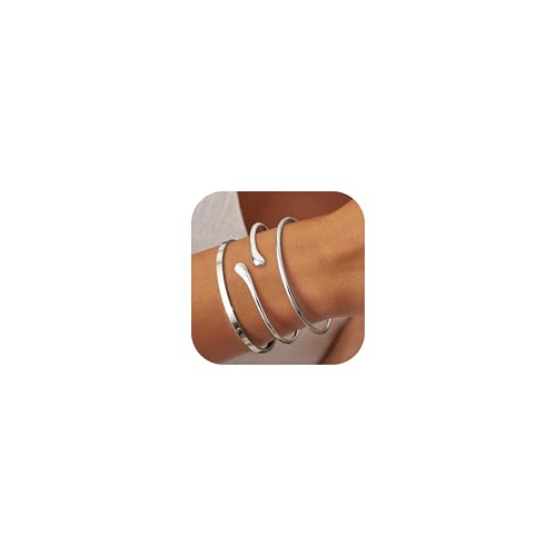 YADOCA Armreif Gold Armband Damen Gold Armband, 3PCS Armband Set,18K Gold Edelstahl Armkette Gold Damen Armbänder Damen Schmuck, Silber Armreif Dame, Valentinstag für Sie Frauen YADOCA Armreif Gold Armband Damen Gold Armband, 3PCS Armband Set,18K Gold Edelstahl Armkette Gold Damen Armbänder Damen Schmuck, Silber Armreif Dame, Valentinstag für Sie Frauen von YADOCA