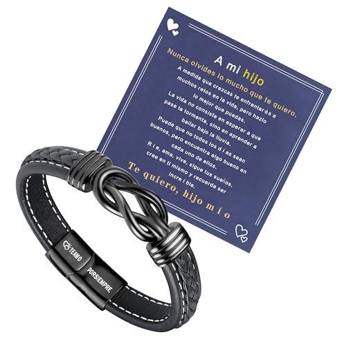 YADOCA Armband Männer Ich Liebe Dich Geschenke für Herren Lederarmband Geschenk Ehemann Weihnachten Geschenk für Freund Jahrestag Geschenk für Ihn Hochzeitstag Geschenke für Männer zum Valentinstag von YADOCA