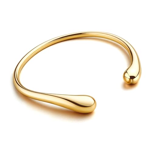 YADOCA Armreif Gold Armband Damen Gold Armband, 14K Gold Edelstahl Armkette Goldene Damen Armbänder Damen Schmuck Valentinstag für Sie Frauen von YADOCA