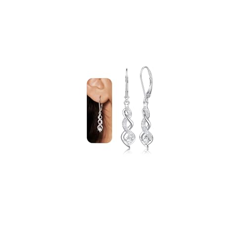 YADOCA Ohrringe Silber 925 Hängend für Damen, Silber Hängend Ohrringe, Cubic Zirkonia Lang Tropfen Ohrring Schmuck Geschenke Mütter Tag Valentinstag Geburtstag YADOCA Ohrringe Silber 925 Hängend für Damen, Silber Hängend Ohrringe, Cubic Zirkonia Lang Tropfen Ohrring Schmuck Geschenke Mütter Tag Valentinstag Geburtstag von YADOCA
