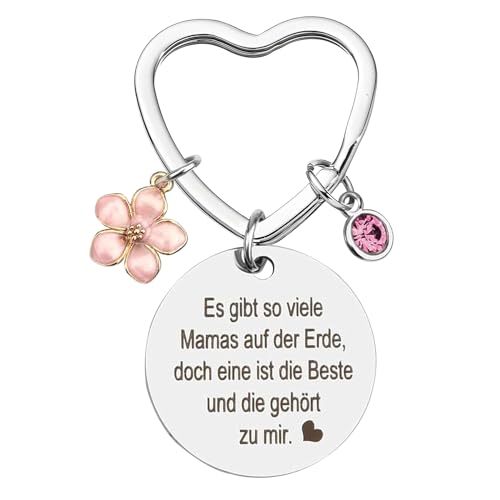 YADODO Schlüsselanhänger Mama Muttertagsgeschenke für Mama Schlüsselanhänger Personalisiert Mama Geschenk Geburtstagsgeschenk Geschenke für Danke Mama Mutter schwiegermutter Beste Geschenk von YADODO