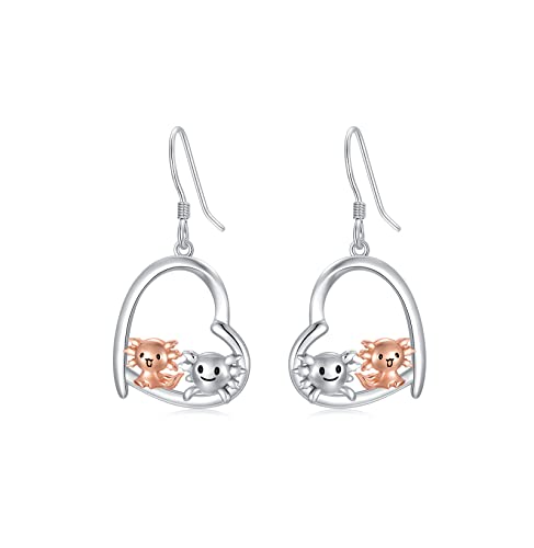 Axolotl Ohrringe Silber 925 Axolotl Ohrhänger Mexikanischer Schmuck Geschenke Damen Axolotl Ohrringe Silber 925 Axolotl Ohrhänger Mexikanischer Schmuck Geschenke Damen von YAFEINI
