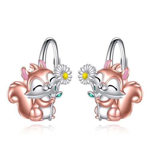 Fuchs Ohrringe für Damen 925 Sterling Silber Fuchs Ohrringe Schmuck Geschenke von YAFEINI