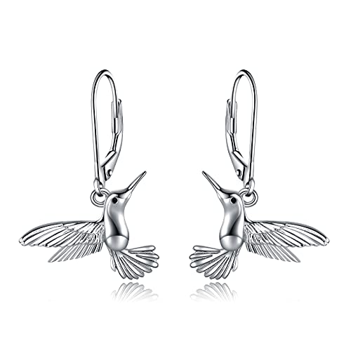 Kolibri Ohrringe 925 Sterling Silber Kolibri Leverback Dangle Drop Ohrringe Kolibri Schmuck Geschenke Für Frauen Mädchen von YAFEINI