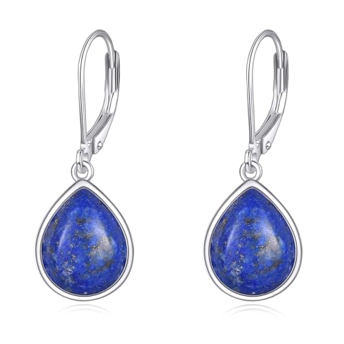 Lapislazuli Ohrringe Ohrhänger für Damen Lapislazuli Ohrringe Hängend Silber 925 Tropfen Schmuck Geschenke für Mädchen Großmutter Lapislazuli Ohrringe Ohrhänger für Damen Lapislazuli Ohrringe Hängend Silber 925 Tropfen Schmuck Geschenke für Mädchen Großmutter von YAFEINI