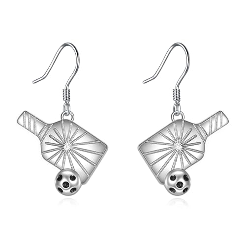 Pickleball Ohrringe Silber 925 Pickleball Ohrhänger Paddel Schmuck Geschenke für Damen Pickleball Ohrringe Silber 925 Pickleball Ohrhänger Paddel Schmuck Geschenke für Damen von YAFEINI