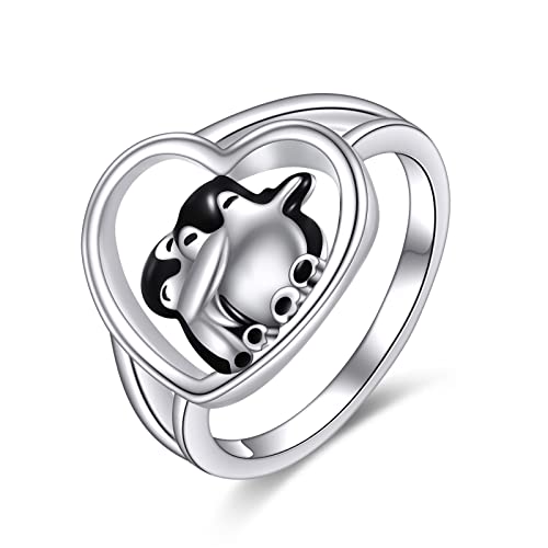 Pinguin Ringe Sterling Silber Pinguin Schmuck Geschenke für Damen Die Pinguin Liebhaber Sind von YAFEINI