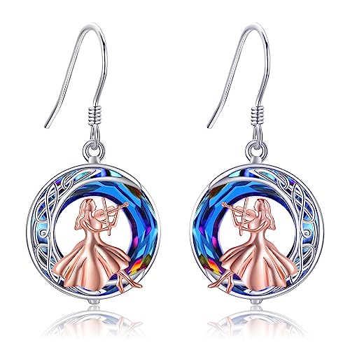 Violine Ohrringe Violinisten Ohrringe Sterlingsilber Violine Musik Schmuck Geschenke für Damen und Mädchen Violinliebhaber von YAFEINI