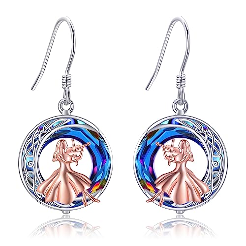 Musiker Geschenke Silber 925 Violine Ohrringe Musik Ohrhänger Violine Schmuck Violinisten Geschenke Damen von YAFEINI