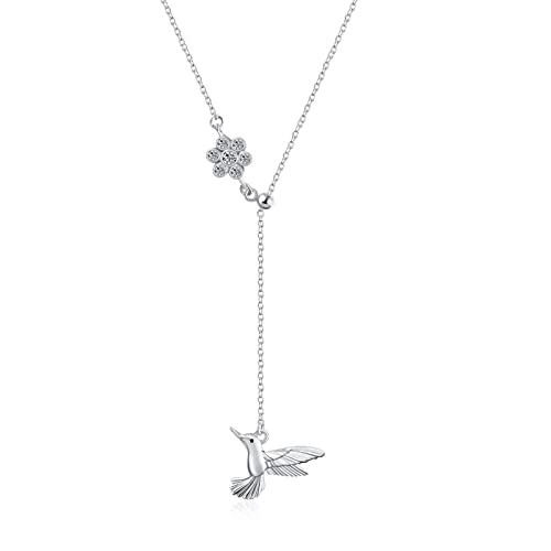 YAFEINI Kolibri-Halskette Sterling Silber Kolibri-Anhänger Kolibri-Schmuck für Frauen Geschenke von YAFEINI