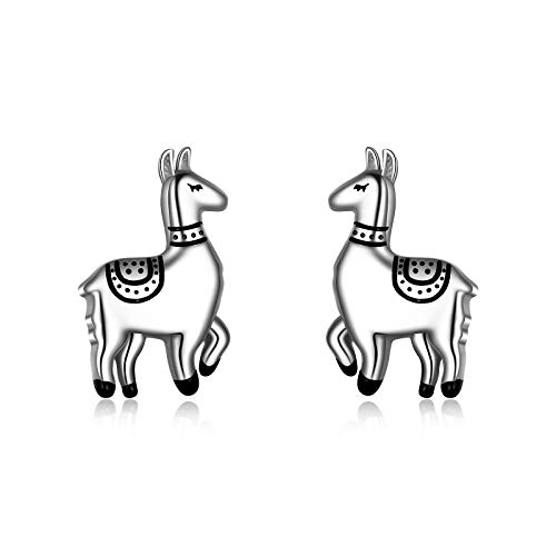 YAFEINI Lama Alpaka Geschenke Sterling Silber Lama Ohrstecker Alpaka Ohrringe Schmuck für Frauen Geschenk von YAFEINI